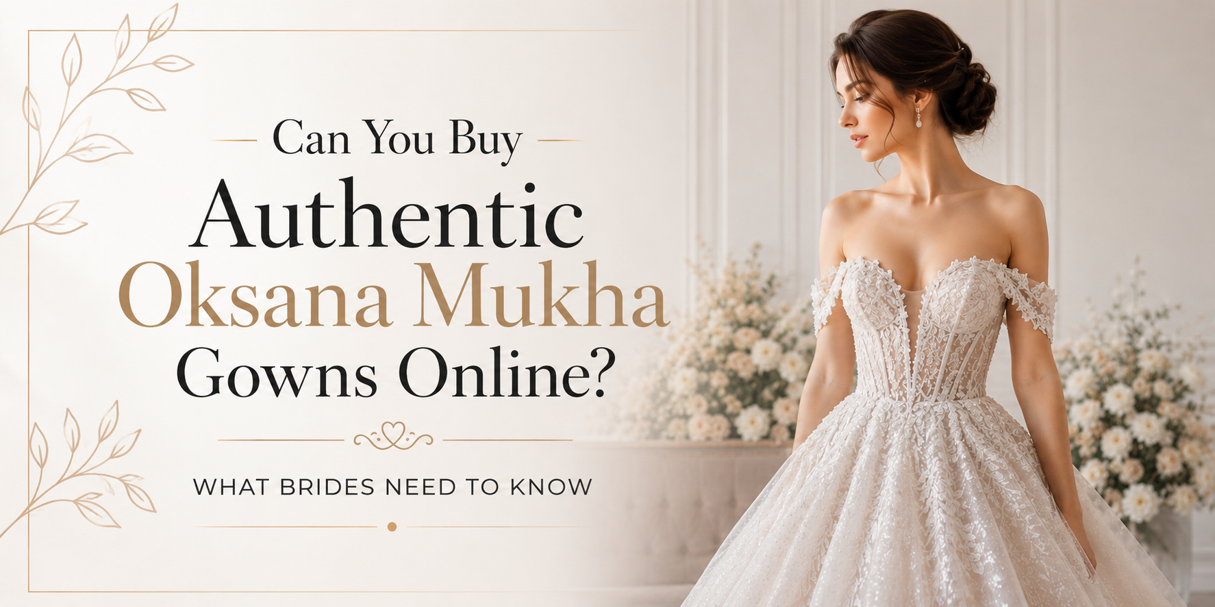 Can You Buy Authentic Oksana Mukha Gowns Online? What Brides Need to Know
