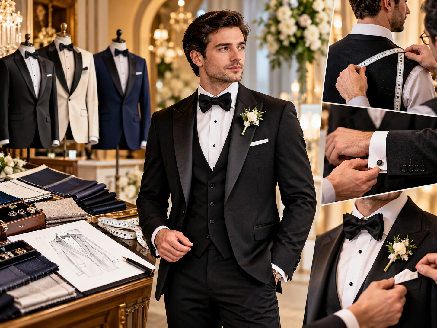 Custom Made Tuxedos For Men For A Refined Wedding Look And Personalized Fit